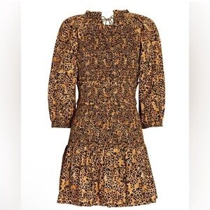 SAYLOR Mia smocked Mini Dress in Multi Large